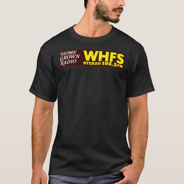 WHFS 102.3FM Alternative Radio Station Bumper Stic T-Shirt (Vorderseite)