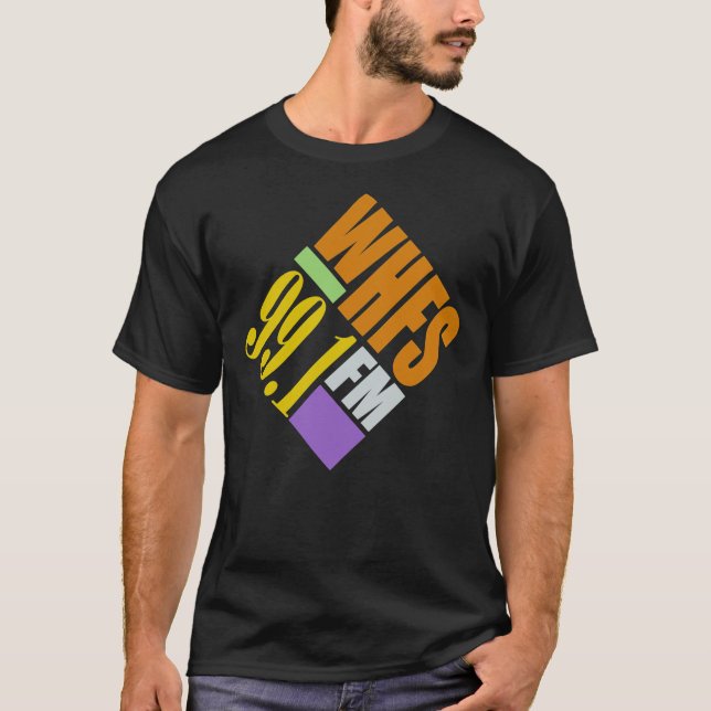 WHFS 99.1 FM Washington, DC Retro Radio Station Cl T-Shirt (Vorderseite)