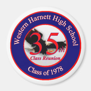 WHHS 35. Wiedersehen-Logo Magnet