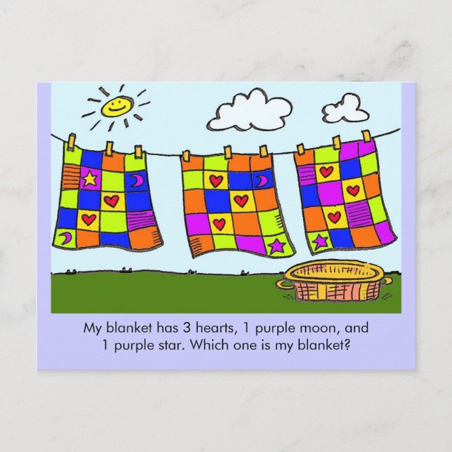 Which One is My Blanket? Postkarte (Vorderseite)