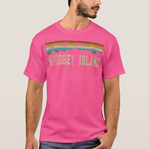 Whidbey Island Vintag Mountains - Washington T-Shirt