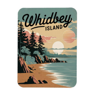 Whidbey Island Vintage Magnet