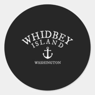 Whidbey Island Wa Runder Aufkleber