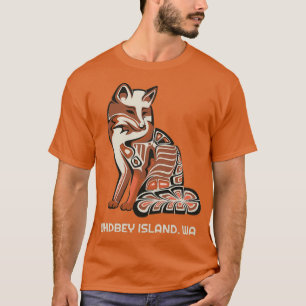 Whidbey Island Washington Native American Tribal F T-Shirt