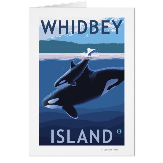Whidbey Island, Washington Orca und Calf (Vorne)