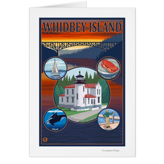 Whidbey Island, WashingtonScenic Travel Poster (Vorne)