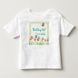 Whimsey Blume Girl Birthday Party Shirt