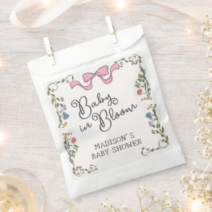 Whimsica Garden Party Doodle Floral Baby Dusche Geschenktütchen