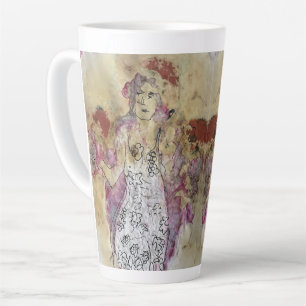 Whimsical 3 Gesicht Liebe Amy Originalgemälde Milchtasse