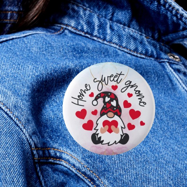 Whimsical Abode: Zuhause Sweet Gnome Button (Von Creator hochgeladen)