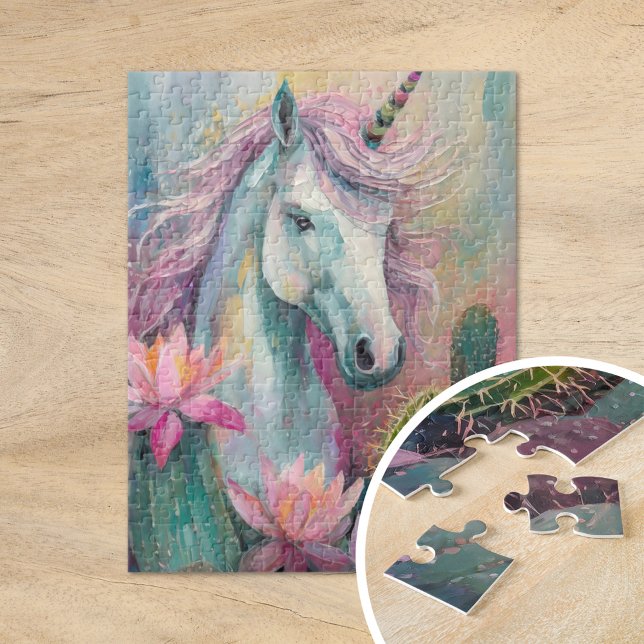 Whimsical Abstrakt Unicorn und Sukkuline Puzzle (Von Creator hochgeladen)