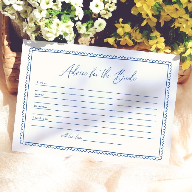 Whimsical Advisor für das Bride-Brautparty Hinweiskarte (Von Creator hochgeladen)