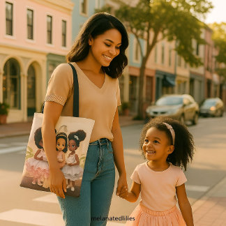 Whimsical African American Girls Tee Party
