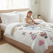 Whimsical Alice Fantasy-Teeparty-Bettwäsche