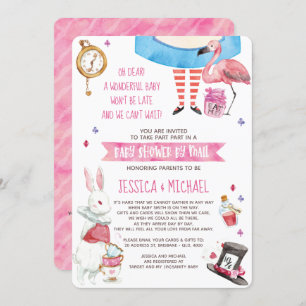 Whimsical Alice im Wunderland Baby Dusche by Mail Einladung
