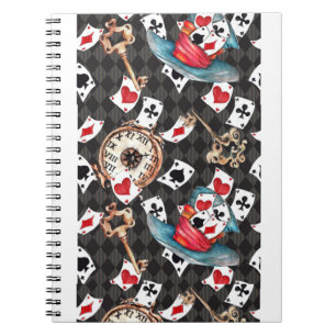Whimsical Alice im Wunderland Laptop-Hülle Notizblock
