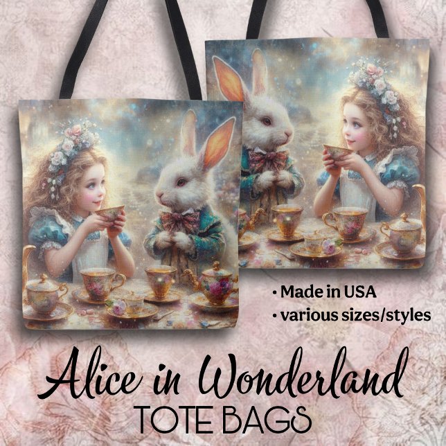 Whimsical Alice und Rabbit Tea Time (Von Creator hochgeladen)