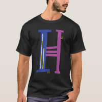 Whimsical Alphabet Letter H Typografy Character H