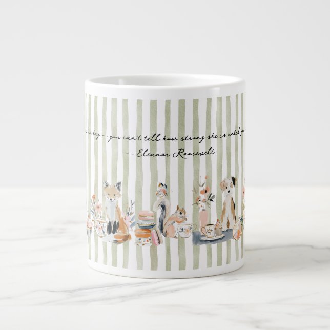 Whimsical Animals Drinking Jumbo-Tasse (Vorderseite)