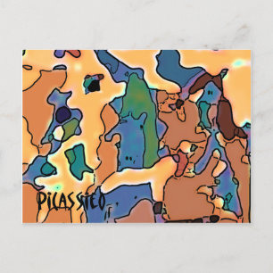 Whimsical Art Animal Farm Post Card von PiCassieO Postkarte