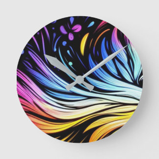 Whimsical Art auf 8"  Runde Wanduhr