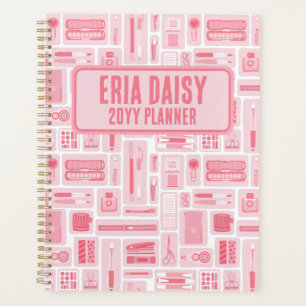 Whimsical Art liefert Muster Pink Planer