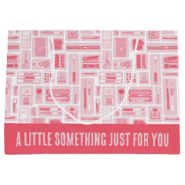 Whimsical Art liefert rosa Muster kreativ Große Geschenktüte