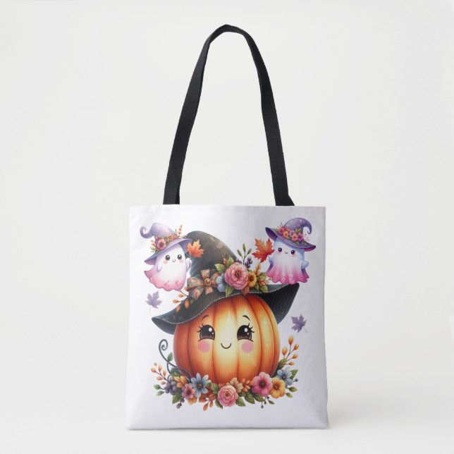 Whimsical Autumn Pumpkin Hexendesign (Vorderseite)