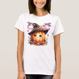 Whimsical Autumn Pumpkin Hexendesign T-Shirt
