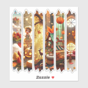 Whimsical Autumnal Fantasy Washi Tape Scrapbook Aufkleber