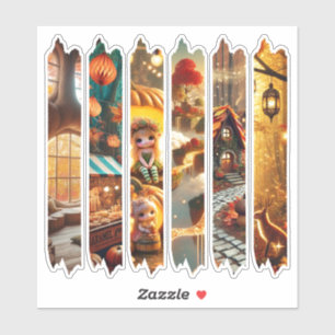 Whimsical Autumnal Magical Washi Tapanner Aufkleber