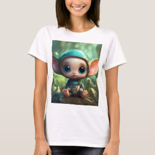Whimsical Baby Alien – Eine surreale Traumlandscha T-Shirt