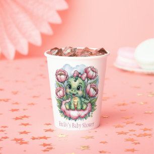 Whimsical Baby Dusche Dino Deluxe Pappbecher