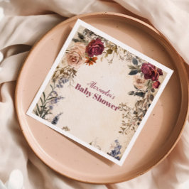 Whimsical Baby in Bloom Wildblume Serviette