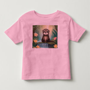 Whimsical Baby Otter, Kleinkind T-shirt
