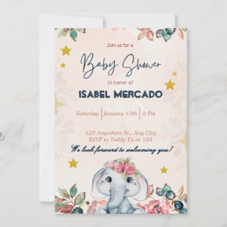 Whimsical Baby Shower Invite - Niedlich und indivi Einladung