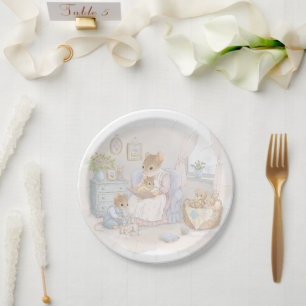 Whimsical Baby Shower Mäuse Baby Shower Pappteller