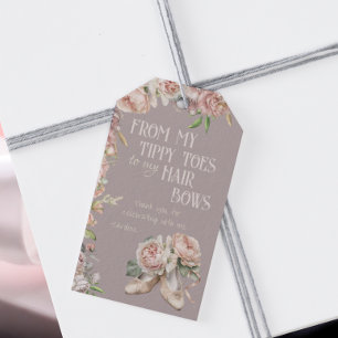 Whimsical Ballerina Tanz Geburtstag Geschenkanhänger