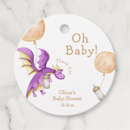 Whimsical Balloon Fairy Dragon Flasche Baby Dusche Geschenkanhänger