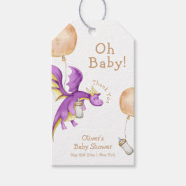 Whimsical Balloon Fairy Dragon Flasche Baby Dusche Geschenkanhänger