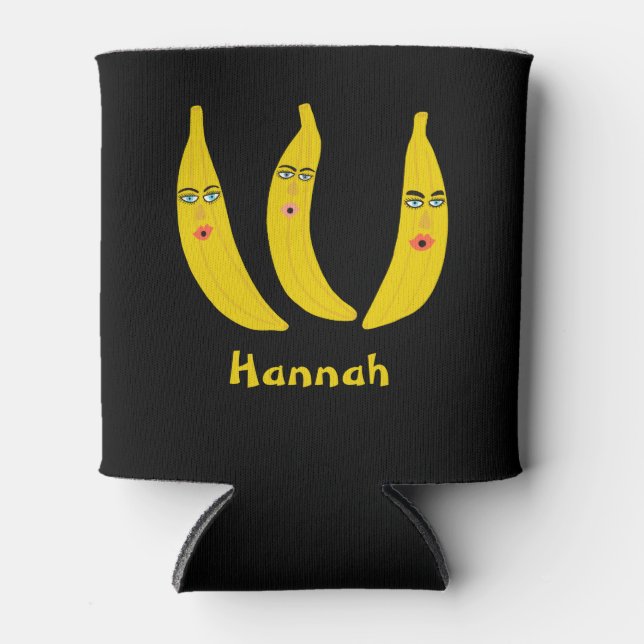 Whimsical Banana Trio CUSTOMIZE IT Dosenkühler (Vorderseite)