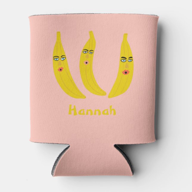 Whimsical Banana Trio CUSTOMIZE IT Dosenkühler (Vorderseite)