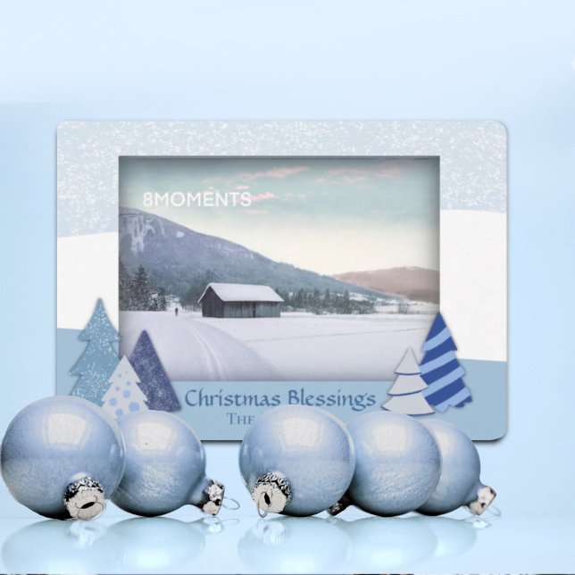 Whimsical Bäume Weihnachtsfotokarte Feiertagskarte (Von Creator hochgeladen)