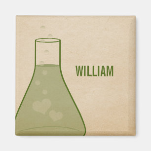 Whimsical Beaker Magnet, grün Magnet