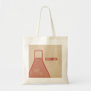 Whimsical Beaker Tote Bag, rot Tragetasche