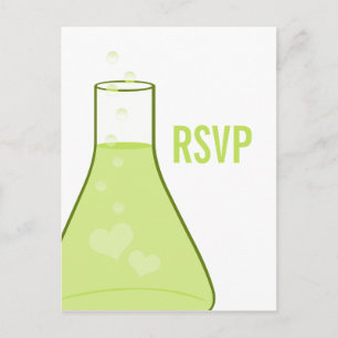 Whimsical Beaker UAWG Postcard, grün Einladungspostkarte