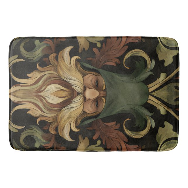 Whimsical Bearded Guardian Badematte (Vorderseite)