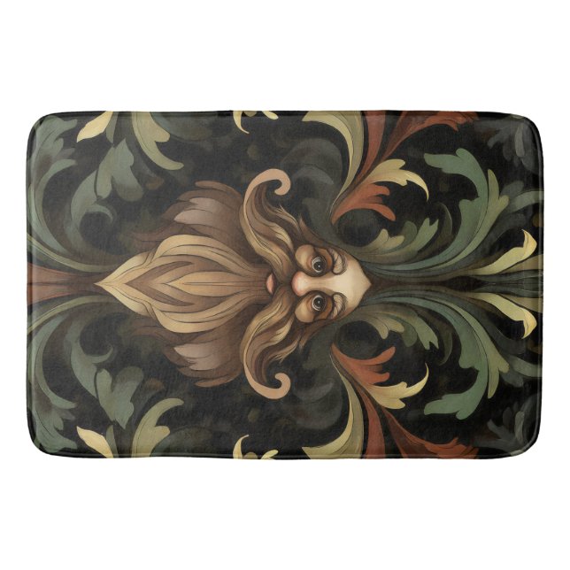 Whimsical Bearded Guardian Badematte (Vorderseite)