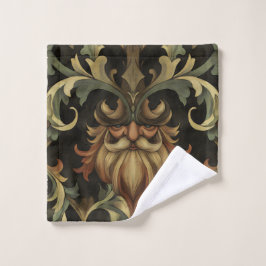 Whimsical Bearded Guardian Badhandtuch Set