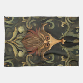 Whimsical Bearded Guardian Geschirrtuch
